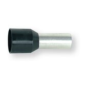 Boîte de 100 embouts simples de câble pré-isolés noirs, 25 mm²